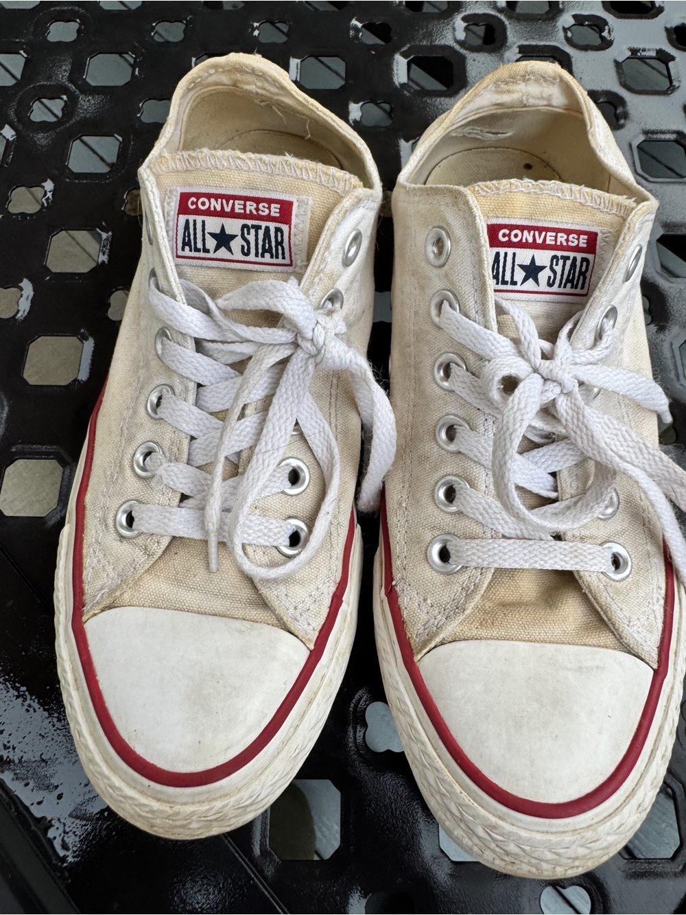 Converse Chuck Taylor All Star Ox Low Top Natural White M9165 Women 7 Men 5